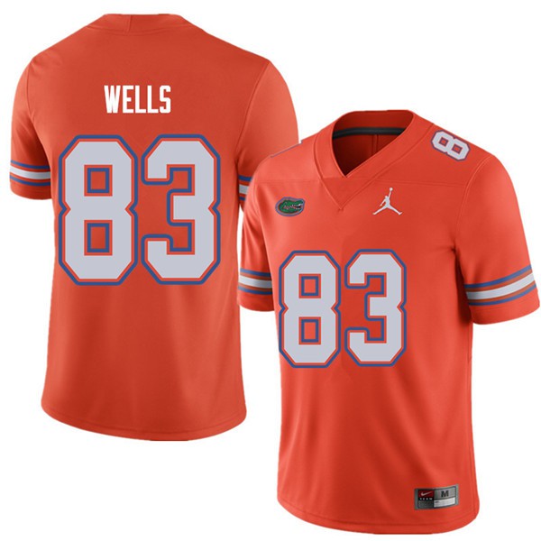 Jordan Brand Men #83 Rick Wells Florida Gators College Football Jerseys Orange